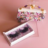 Eyelashes Box Package Wholesale 25mm Mink Lashes Packaging Boxes