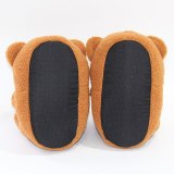 Women Home Indoor Soft Anti-Slip Faux Fur Cute Teddy Bear Slippers
