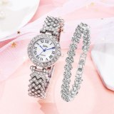Women Rose Gold Fashion Quartz Diamond Bracelet Watches