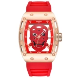 Men Fashion Rubber Band Gift Clock Halloween Watches 386071
