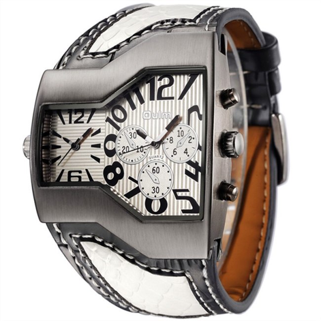 Men's Sports Watch Top Brand Leather Strap Wrist Watches 122031