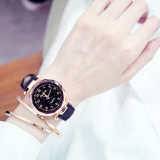 Women Starry Sky Clock Watches Bracelet Set