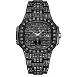 Men Luxury Date Quartz Hip Hop Wrist Waterproof Watches V2991010