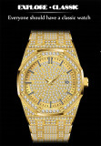 Men Luxury Hip Hop Diamond Iced Out Quartz Watches V294105