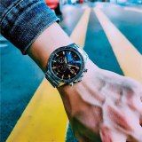 Men Fashion Stainless Steel Sports Calendar Waterproof Watches AGLS-207889