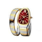 Ladies Personality Snake Head Bracelet Stainless Steel Quartz Watches 26867-12