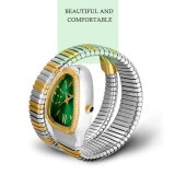 Ladies Personality Snake Head Bracelet Stainless Steel Quartz Watches 26867-12