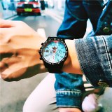 Men Fashion Stainless Steel Sports Calendar Waterproof Watches AGLS-207889