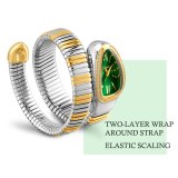 Ladies Personality Snake Head Bracelet Stainless Steel Quartz Watches 26867-12