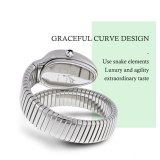 Ladies Personality Snake Head Bracelet Stainless Steel Quartz Watches 26867-12