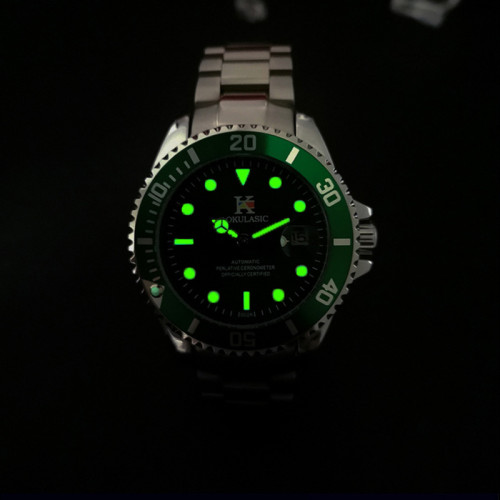 Green Water Ghost Men's Automatic Mechanical Waterproof Diving Watches 501021