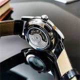 Men Mechanical Leather Luxury Waterproof Skeleton Watches 170112C