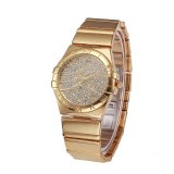 Women's 18K Gold Stainless Steel Watchband Quartz Watches v23041