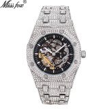 Men's Full Diamond Stainless Steel Quartz Watches V30112