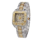 Women Fashion Square Carter Waterproof Tank Wrist Watches v28798