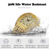 Men Luxury Unique Big Diamond Roman Numerber Quartz Wristwatches V319210