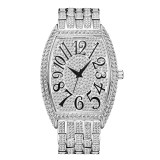 Men Luxury Unique Big Diamond Roman Numerber Quartz Wristwatches V319210