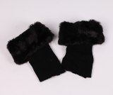 Fashion Winter Warm Fur Crochet Knit Long Knee Socks