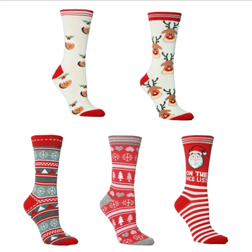 Christmas Women Men Casual Cartoon Printed Happy Socks SK67081