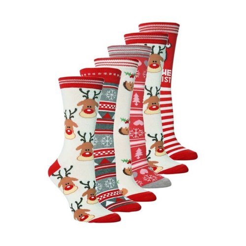 Christmas Women Men Casual Cartoon Printed Happy Socks SK67081