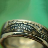 Two Tone Men's Vintage Punk Wolf  Mountain Moon Biker Finger Rings CR666677