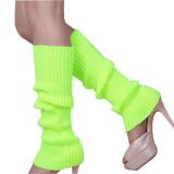 Women Solid Candy Color Knit Winter Leg Warmers Knee High Boot Stockings