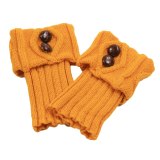 Fashion Boots Women Winter Short Leg Warmers Button Crochet Knit Boot Socks WT51526