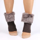 Fashion Winter Warm Fur Crochet Knit Long Knee Socks