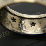 Two Tone Men's Vintage Punk Wolf  Mountain Moon Biker Finger Rings CR666677