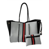 Punched Beach Large Capacity Mother and Daughter Handbags