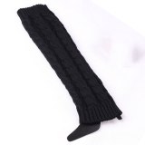 Women Fashion Winter Crochet Knitted Leg Warmers Legging Knee High Socks