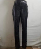 Fashion Low Waist Faux Leather Pant Pants 618192