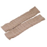 Women Knitted Crochet Winter Warm Leg Warmers Long Socks