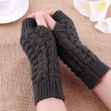 Winter Women Knitted Fingerless Combing Fine Wool Gloves ST7081