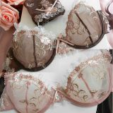 Women Sexy Transparent Lace Push Up Bra Underwear 912637