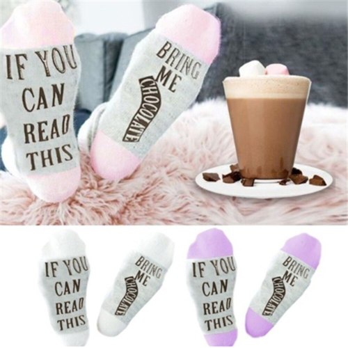 Women Men Unisex Thicken Cotton Knitted Funny Letters Long/Short Ankle Socks SK53243