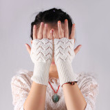 Winter Ladies Warm Knit Half Finger Gloves ST6677