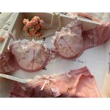 Women Sexy Transparent Lace Push Up Bra Underwear 912637