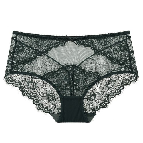 Women Sexy Transparent Lace Underwear Waist Briefs 921627NK