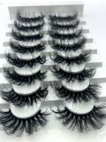 Eyelashes 25mm Long Faux Hair Eyelash 10 pcs Price