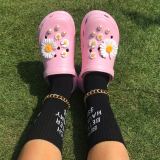 Autumn and Winter Cartoon Fleece-Lined Plush Warm Hole Shoes