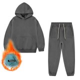 Teen Spring Boys Clothing Set  Winter New Casual Thicken Hoodie Tops Sport Pant 2Pcs Suit for Boys Clothes Kids Outfits 10 Y