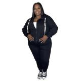 Two pieces of fashion casual hoodie for plus-size Women Tracksuits H159610