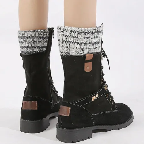 Autumn Winter Boots Women Short Plush mid-calf Shoes Women