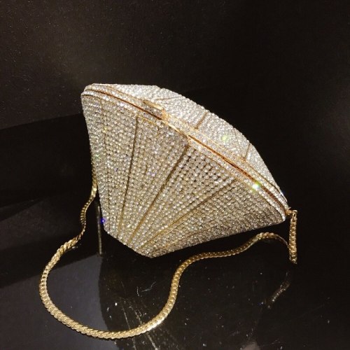 Diamond Shape Crystal Evening Bag Women Clutch Bag Bags BL13041