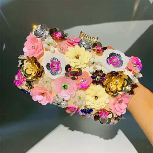 Boutique Women Flower Clutch Evening Bags Wedding Purses Bridal Handbags Party Dinner BagOC0386677