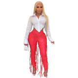 Winter new PU Trousers Pants for Women 21110819