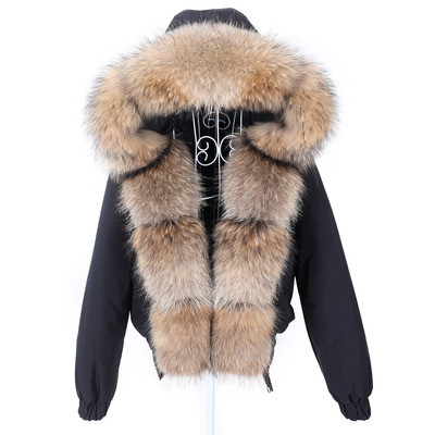 Fashion short Women's Real Fox Fur Coat Jacket