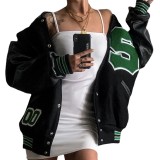 Women's hip hop fleece padded Jacket fall/winter Baseball Jacket Coats SU2579810