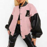 Women's hip hop fleece padded Jacket fall/winter Baseball Jacket Coats SU2579810